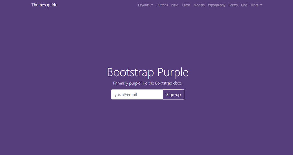 bootstrap purple
